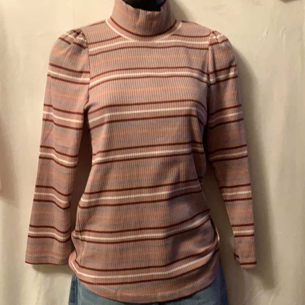 Free people mock neck stretch top